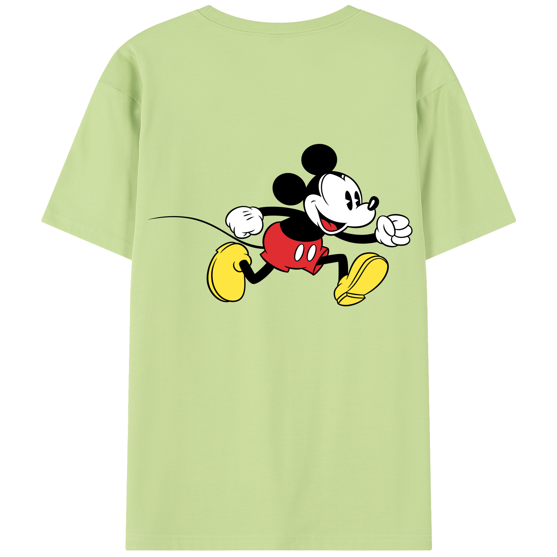 （画像用） ミッキーマウス Mickey Mouse 綿100％半袖Tシャツ（背面プリント）